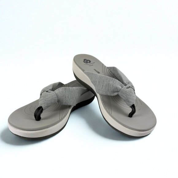 Cloudsteppers by Clarks Alda Glison Flip Flop Sandals – Gray – Women’s Size 9 - Picture 1 of 10